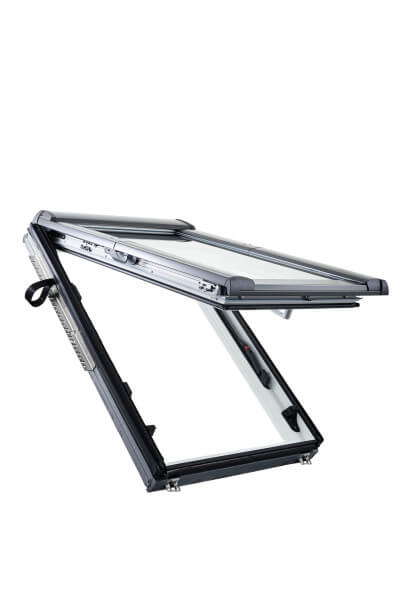 Roto Designo R8 Klapp-Schwing-Fenster aus Kunststoff weiß-1